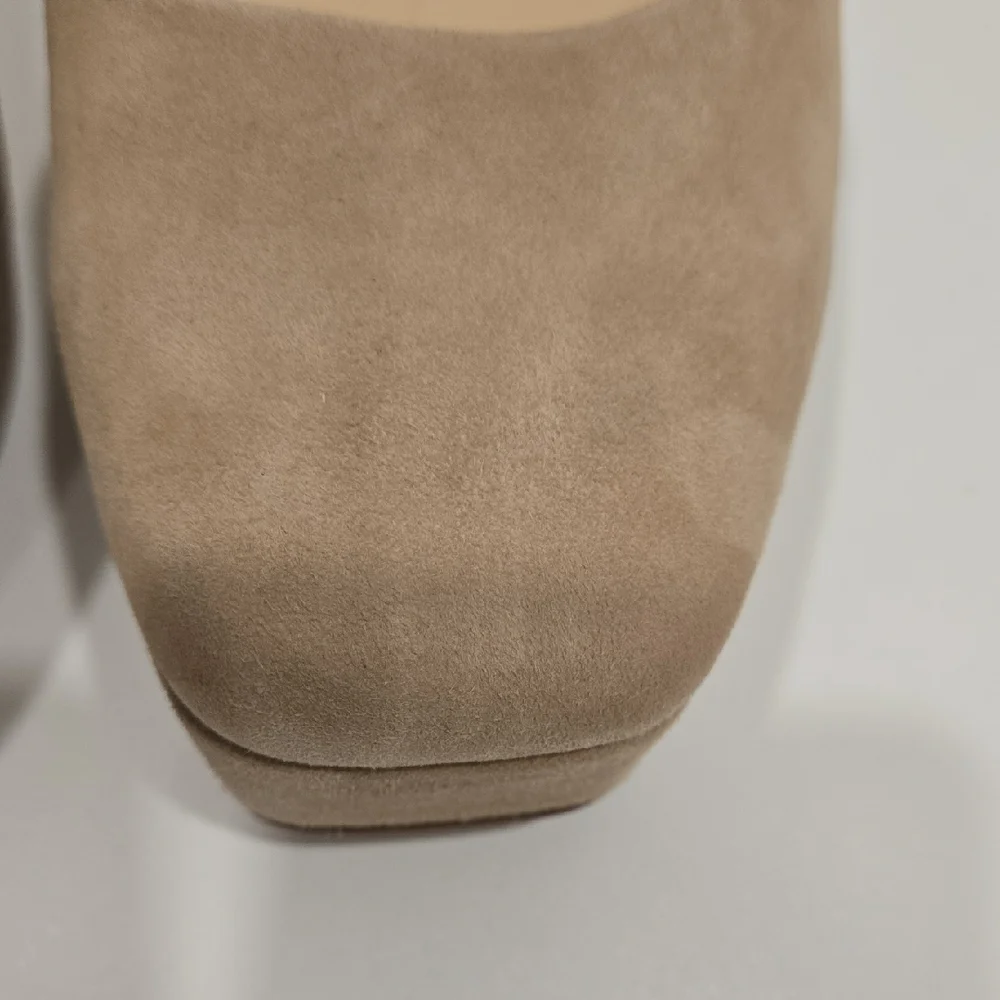 Vince Camuto Tan Suede Heels *NWOT* 4.63 Inch Heels - Picture 5 of 16